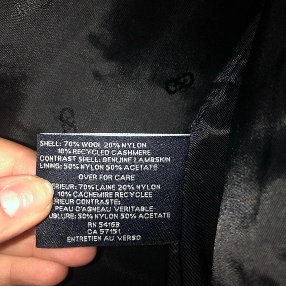 Cole Haan leather and wool jacket - Picture 6 of 7
